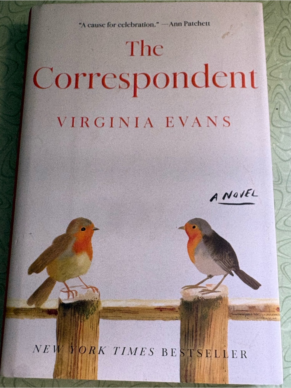 The Correspondent by Virginia Evan’s Hardback Dustcover NYT #1 Bestseller